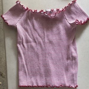 Zara off the shoulder shirt